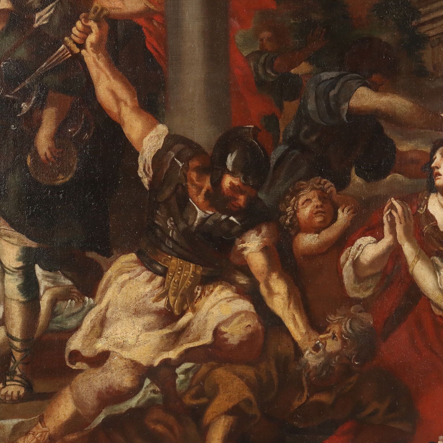 Antiek schilderij De IJzeren Eeuw, volgeling van Pietro da Cortona, 17e eeuw photo 3490.0