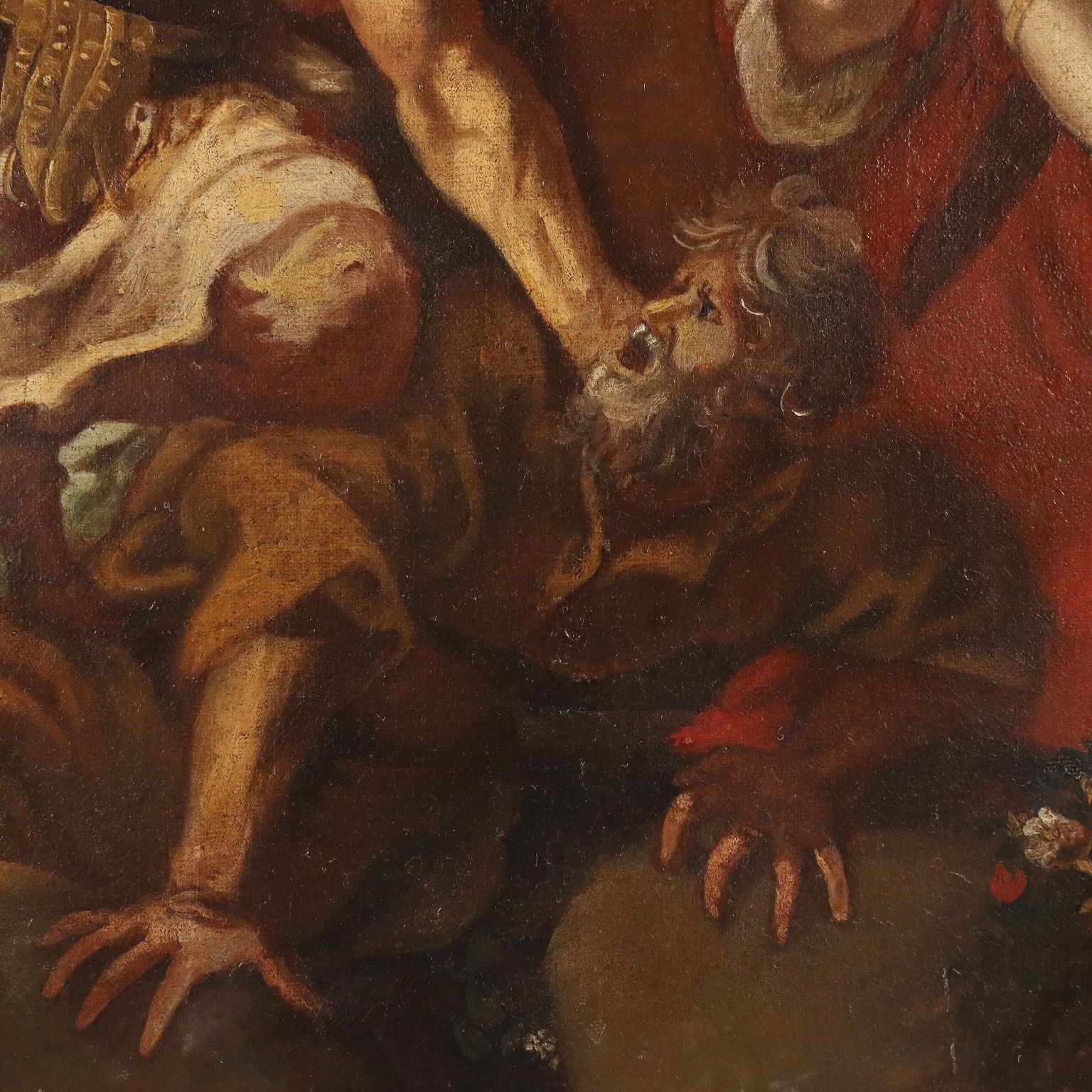 Antiek schilderij De IJzeren Eeuw, volgeling van Pietro da Cortona, 17e eeuw photo vinterior