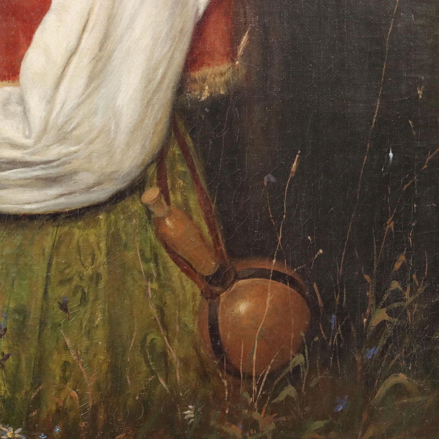 Peinture moderne signée Domenico Pesenti, huile sur toile, XIXe siècle photo buy