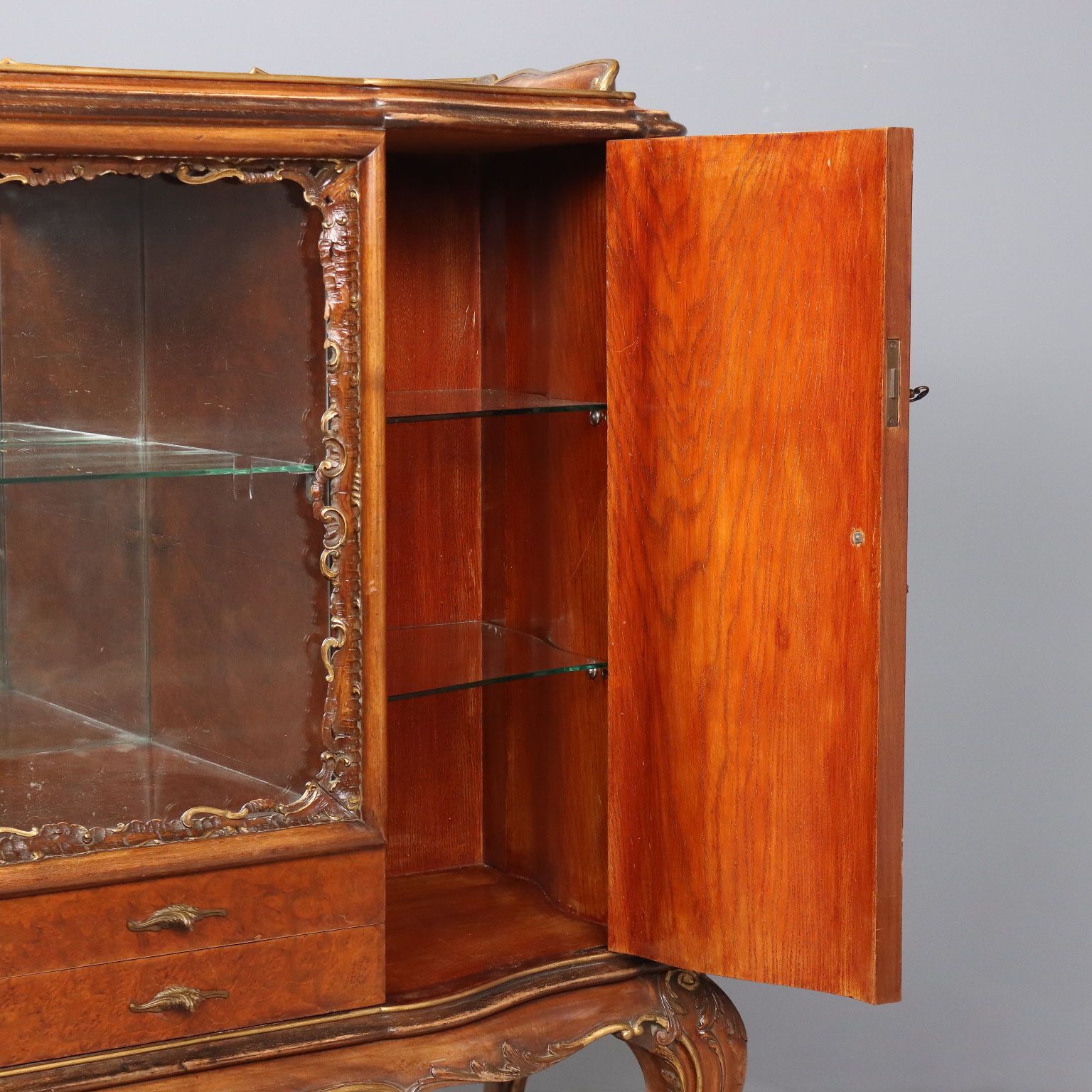 Antique Cupboard Chippendale Style Walnut Italy XX Century photo buy