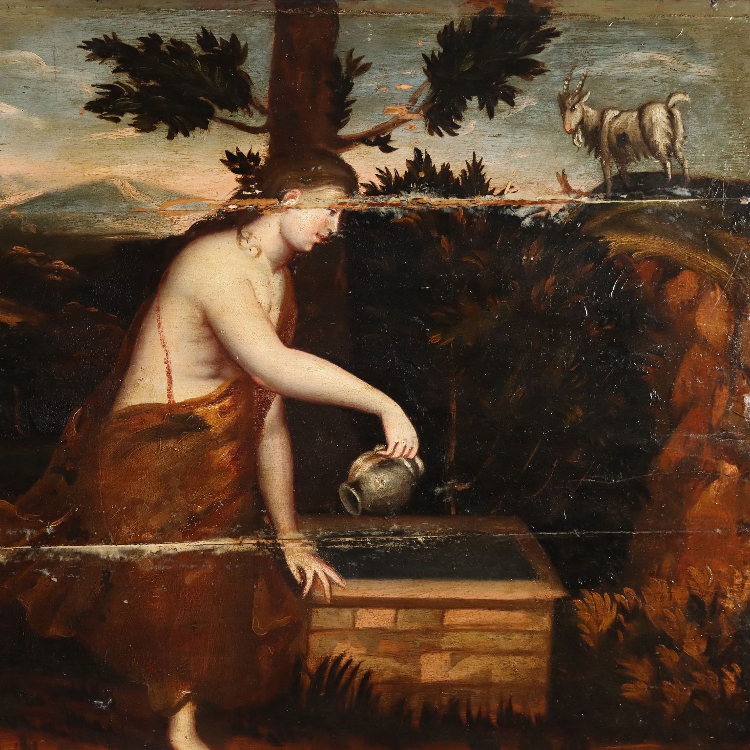 Antique Painting Concert Oil On Hardboard Italy XVIII Century photo for sale