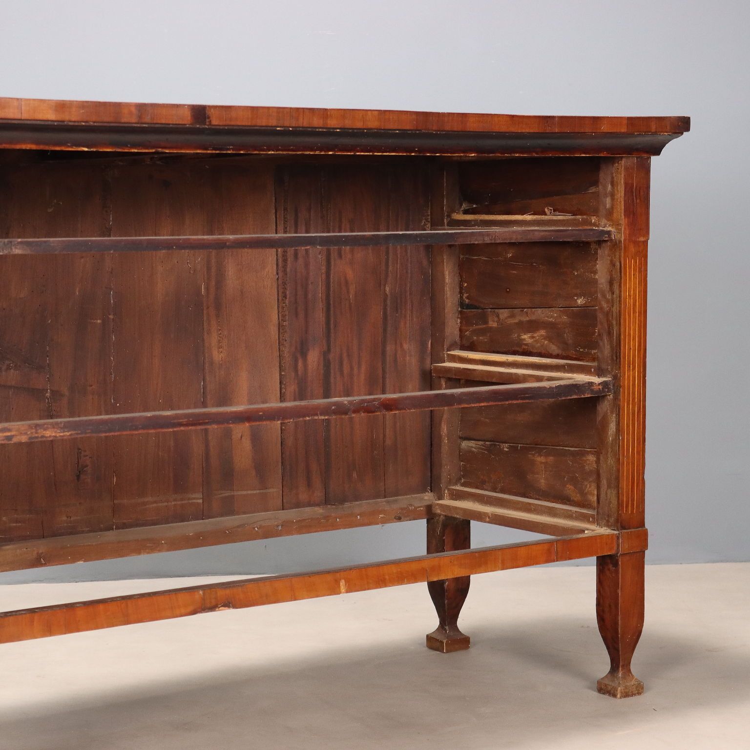 850.0 Antique Chest Of Drawers Mahogany Poplar 3 Drawers XIX Century photo