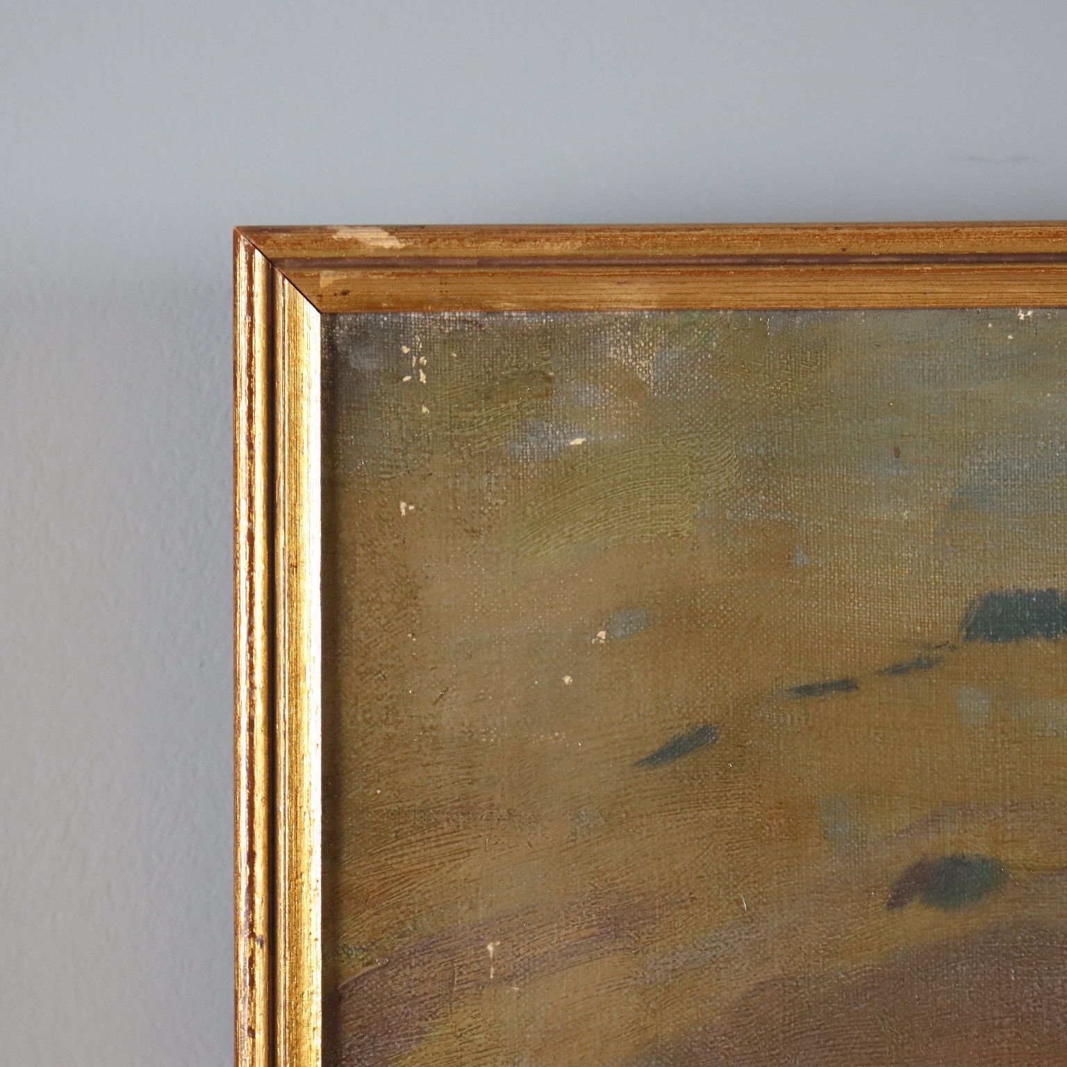 photo furniture Modern Painting Signed Ludovico Zambeletti Val Vogna XX Century