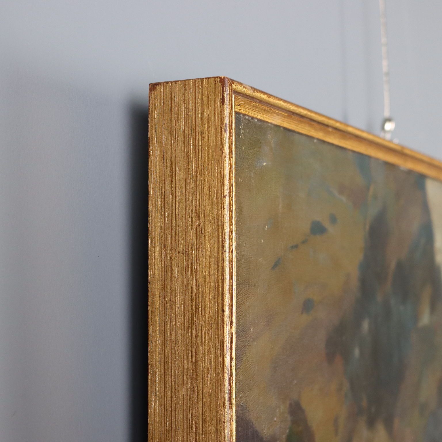 photo for sale Modern Painting Signed Ludovico Zambeletti Val Vogna XX Century