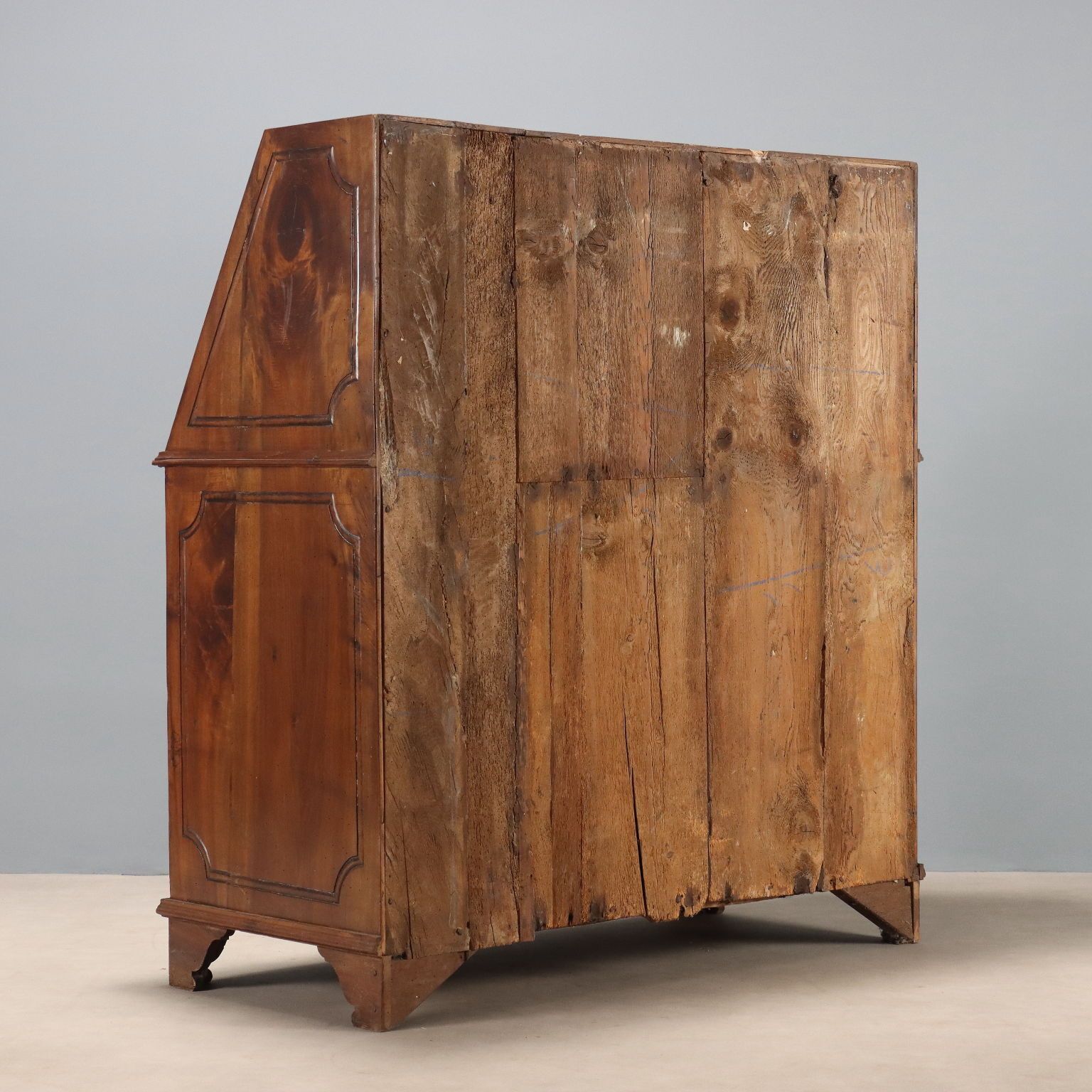 photo vinterior Antique Cupboard Walnut Fir Drawers Italy XIX Century