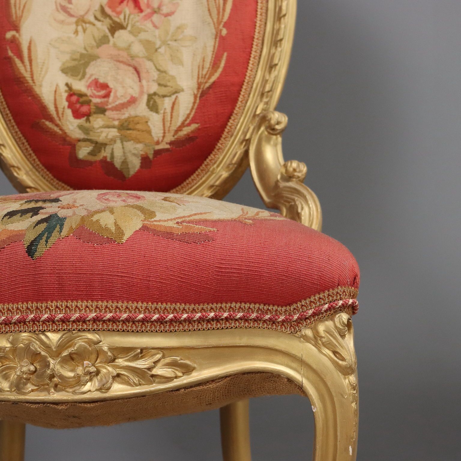 Chairs Baroque Style Carved Wood XIX Century photo vinterior