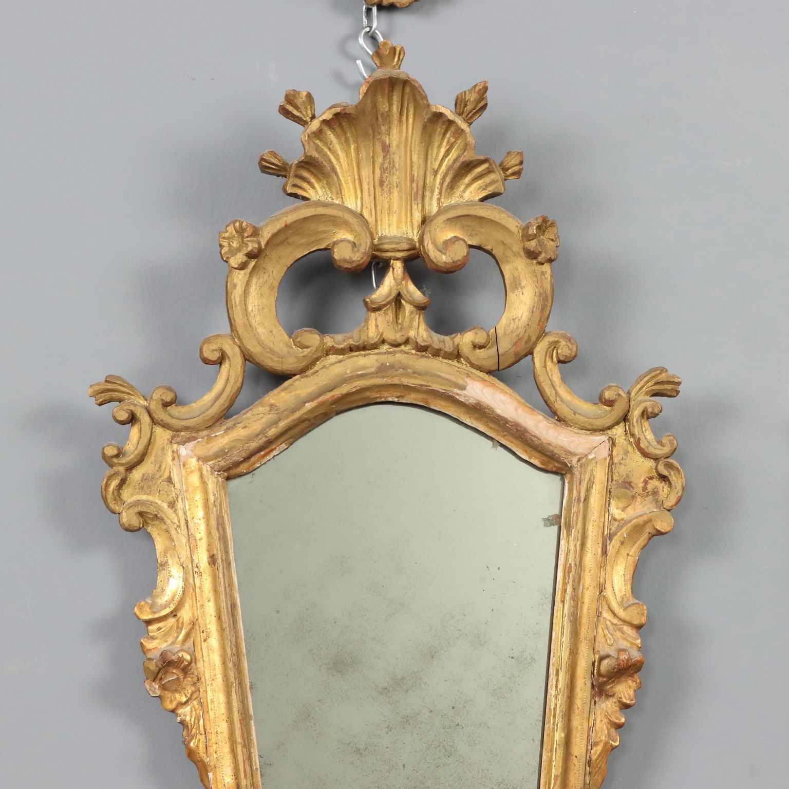Miroirs d'époque en bois sculpté et doré, France, XVIIIe siècle photo buy