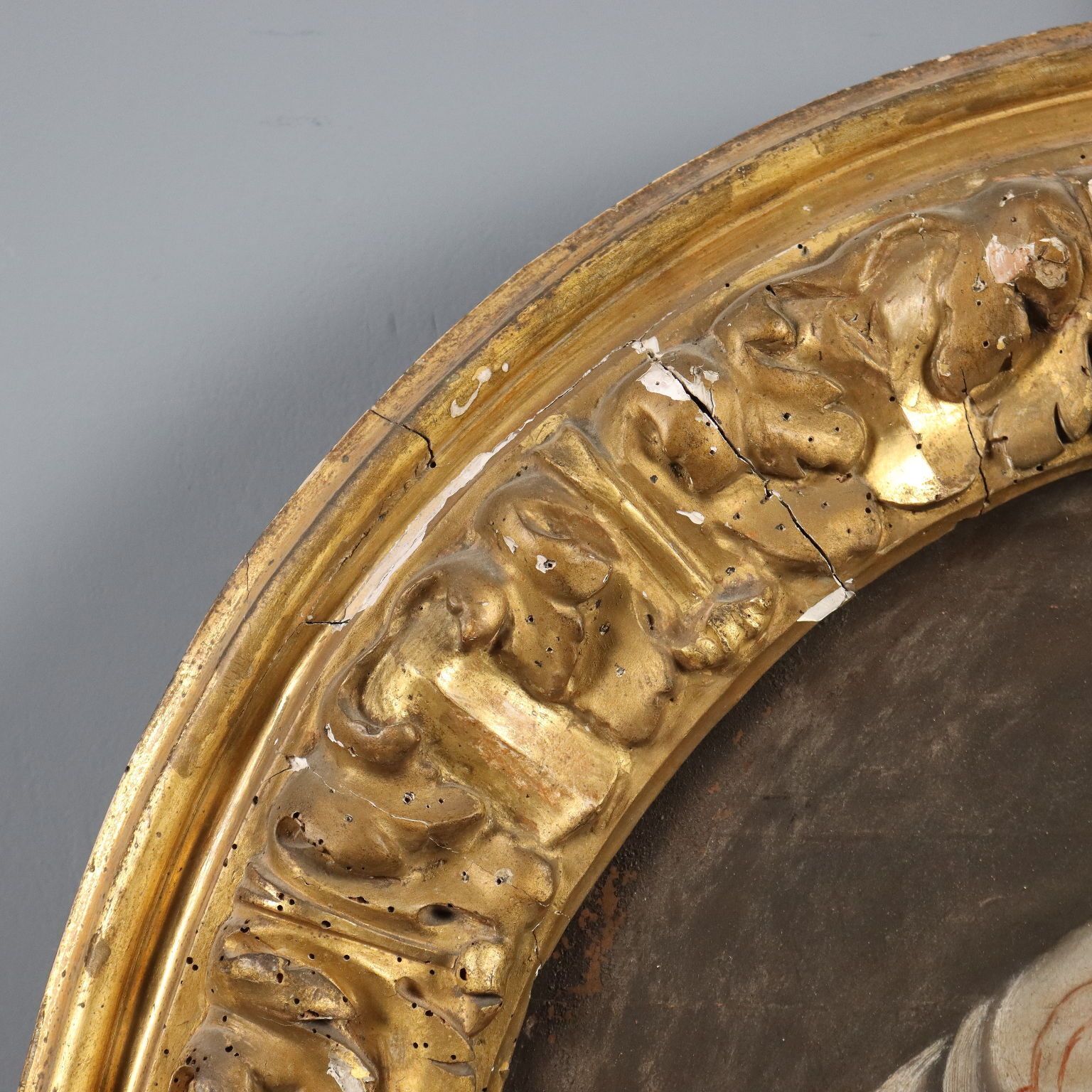 Peinture d'époque « The Sybil », huile sur panneau dur, Italie, XVIIIe siècle photo vinterior