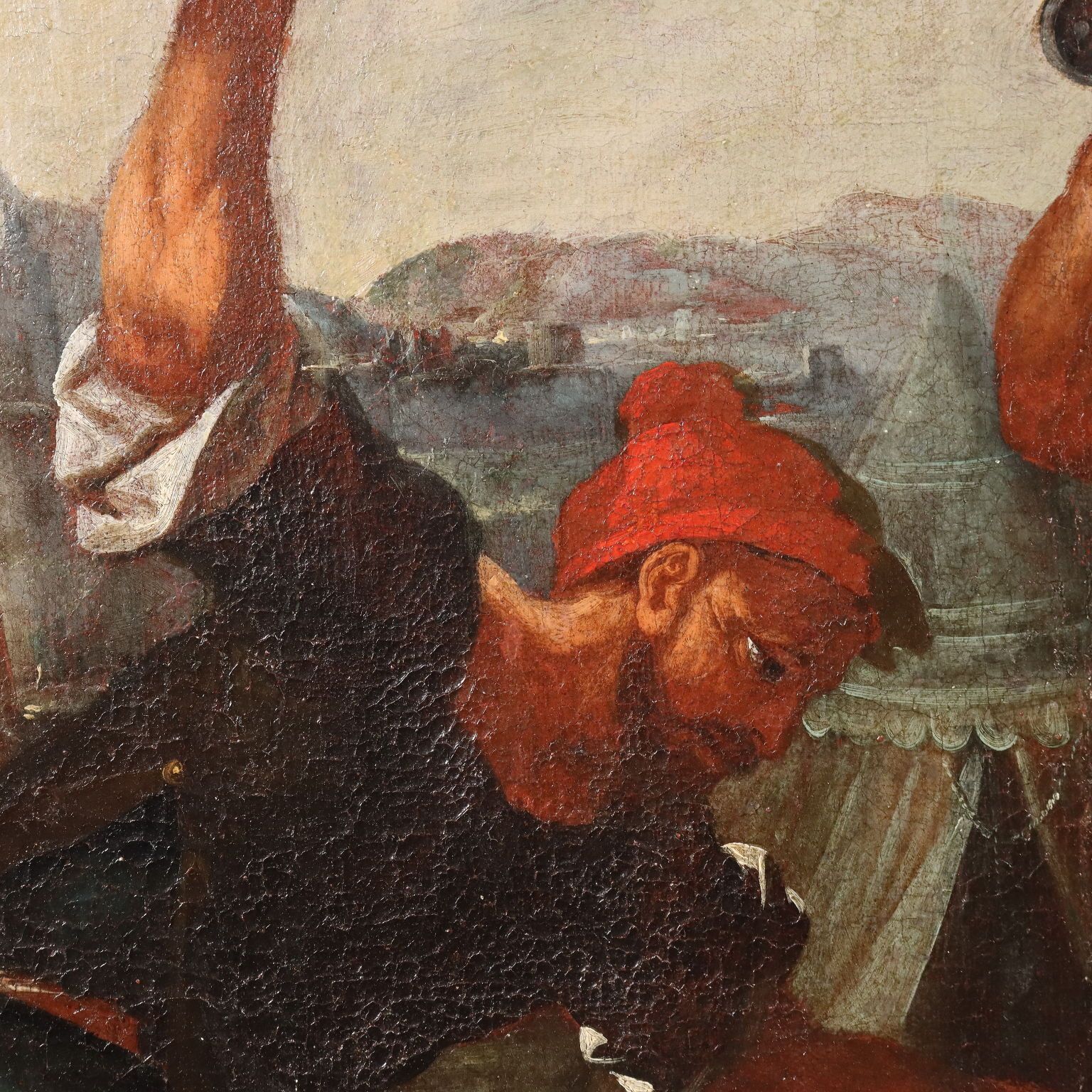 Antique Painting A Request Of Clemency Oil On Canvas XVII Century photo buy