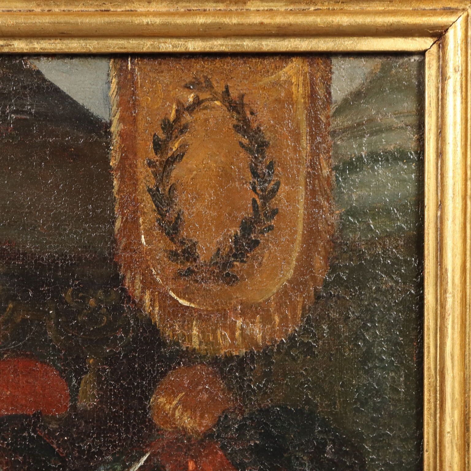 photo for sale Antique Painting A Request Of Clemency Oil On Canvas XVII Century