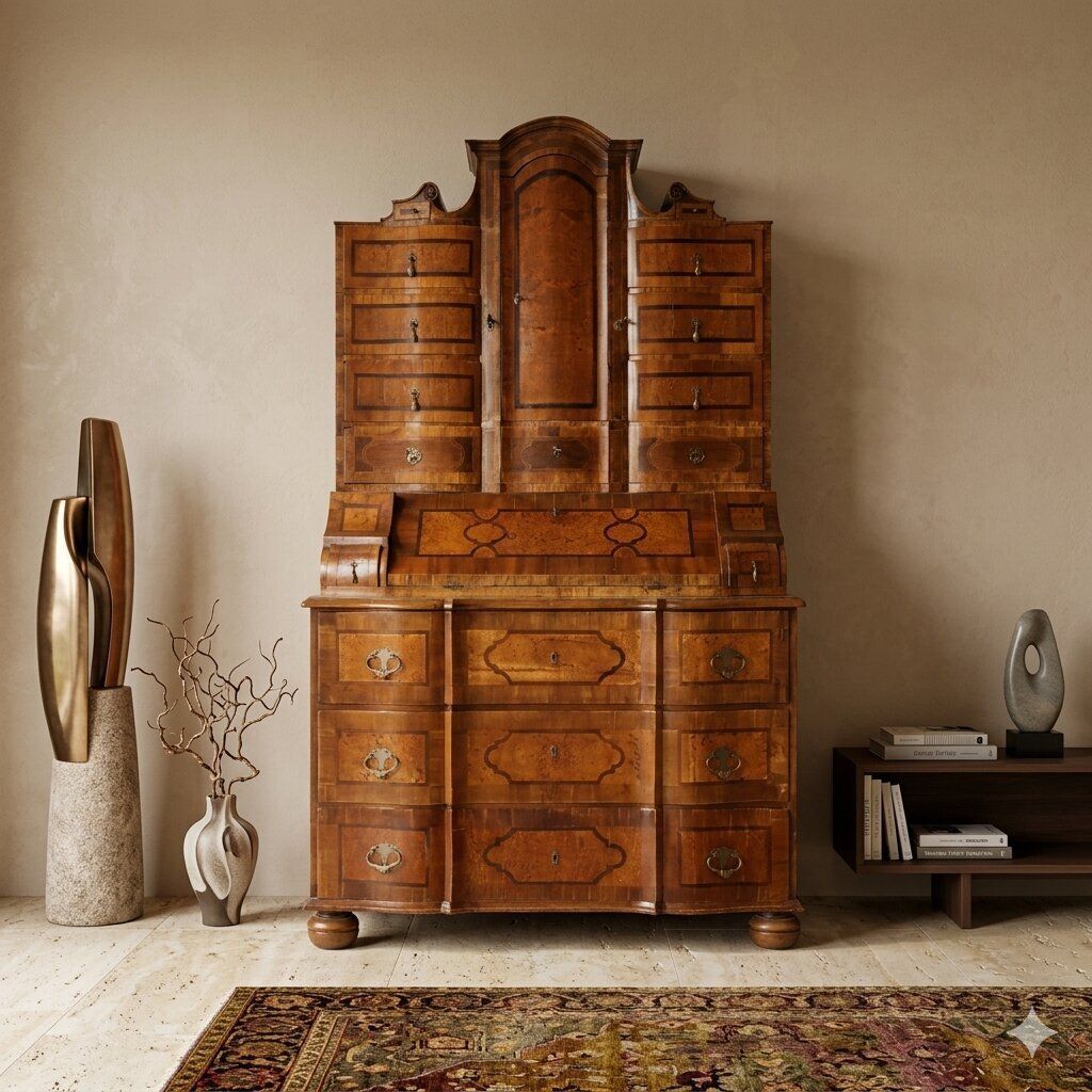 Antique Chest Of Drawers Walnut Various Woods XVIII Century photo furniture