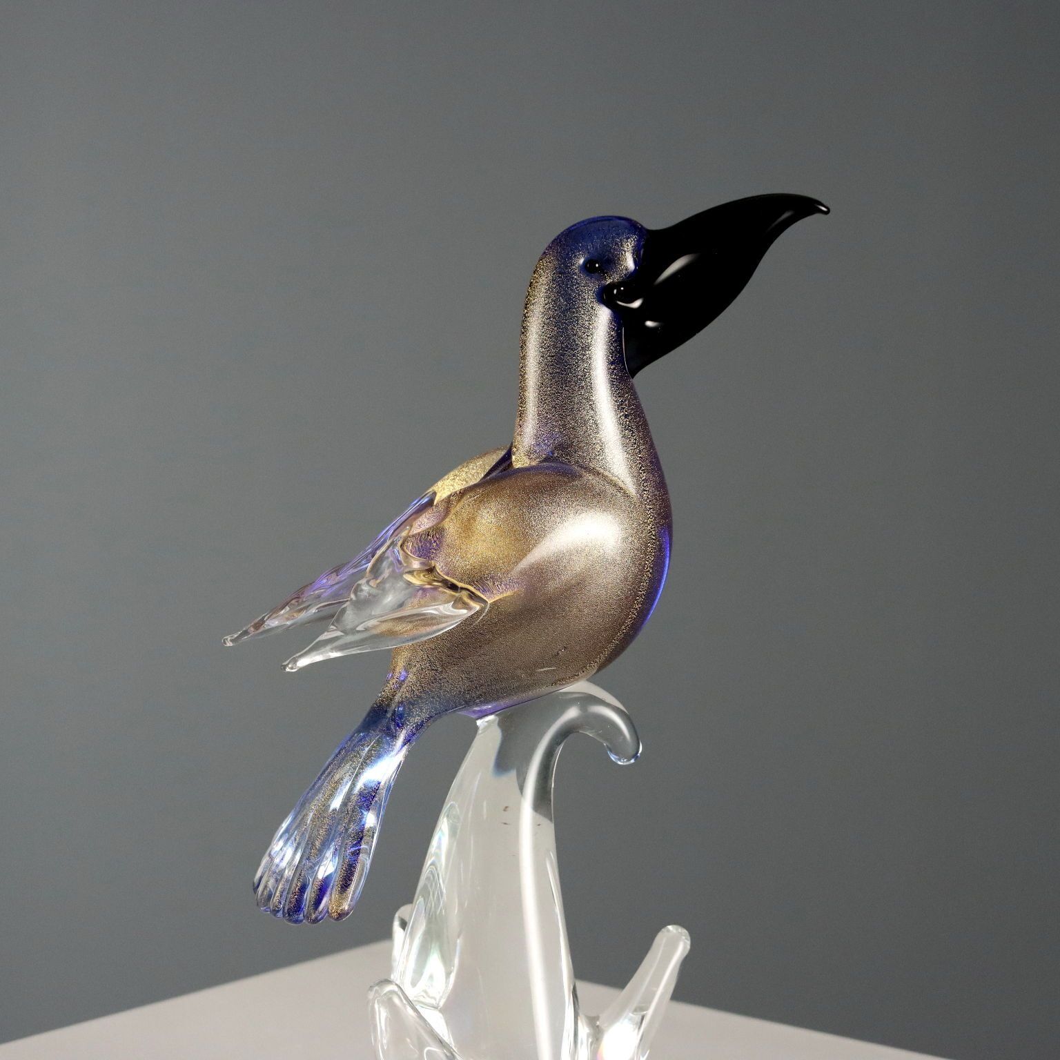 Vintage sculptuur Murano glas vogels Italië jaren 1970 photo for sale
