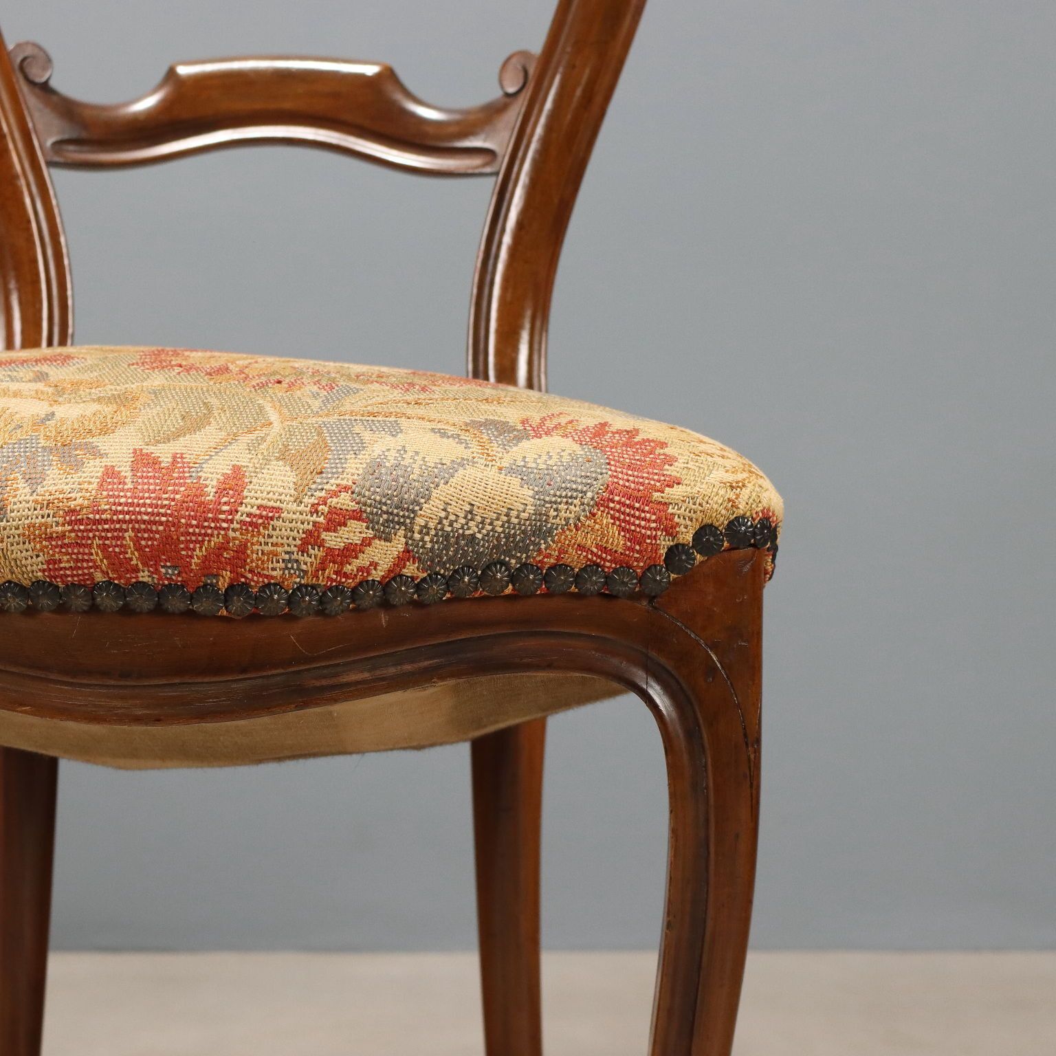 Antique Chairs Louis Philippe Walnut Italy XIX Century photo vinterior