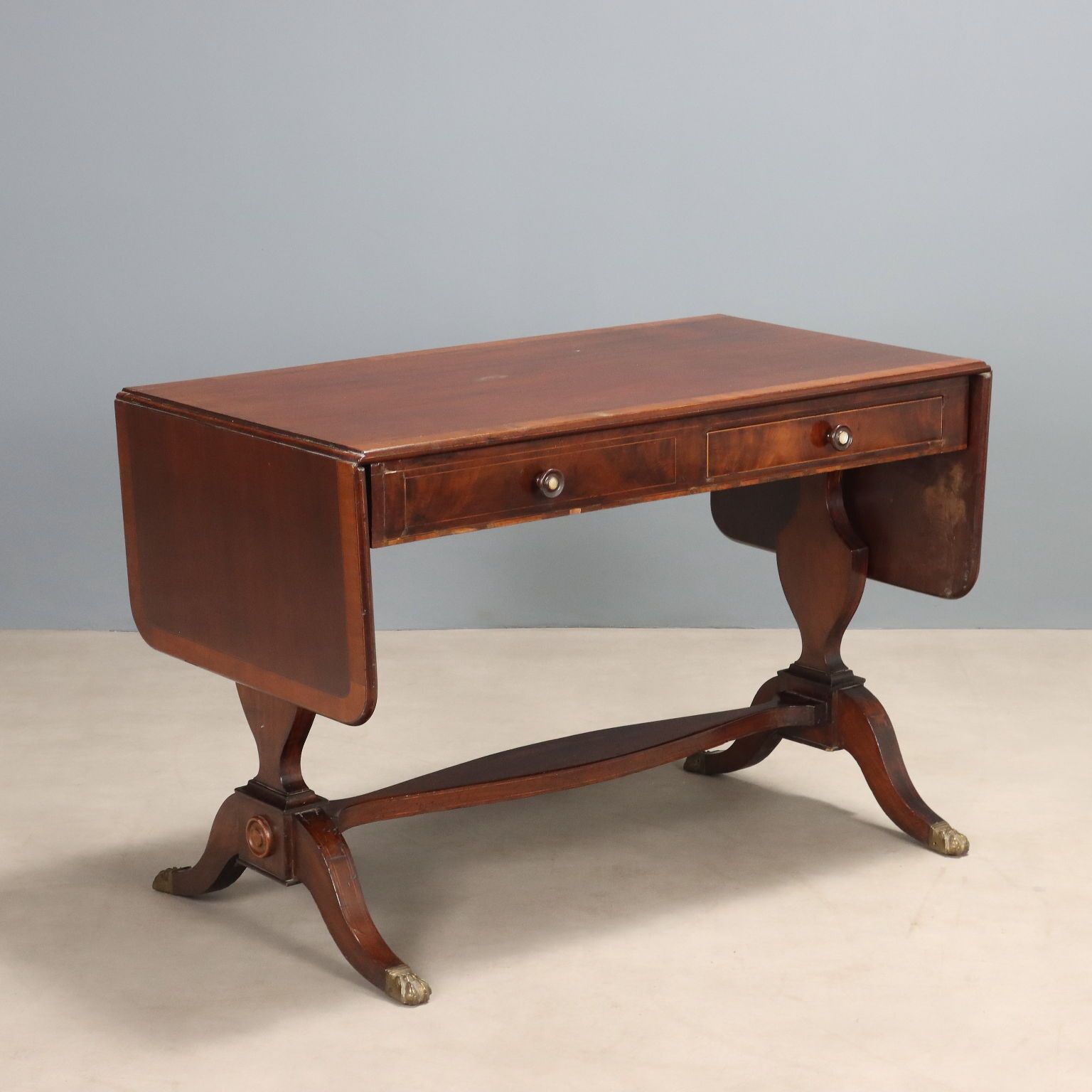 Antique Writing Desk Ebony Maple United Kingdom XX Century