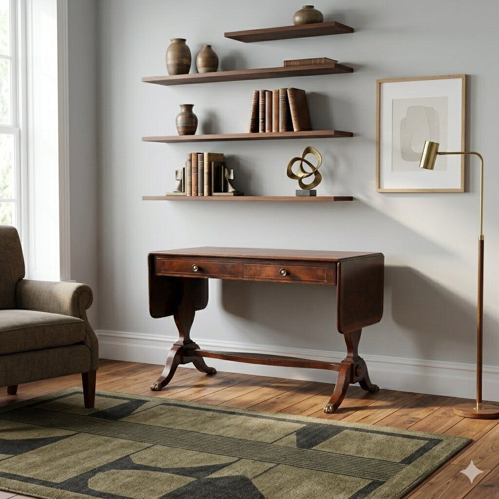 Antique Writing Desk Ebony Maple United Kingdom XX Century photo furniture