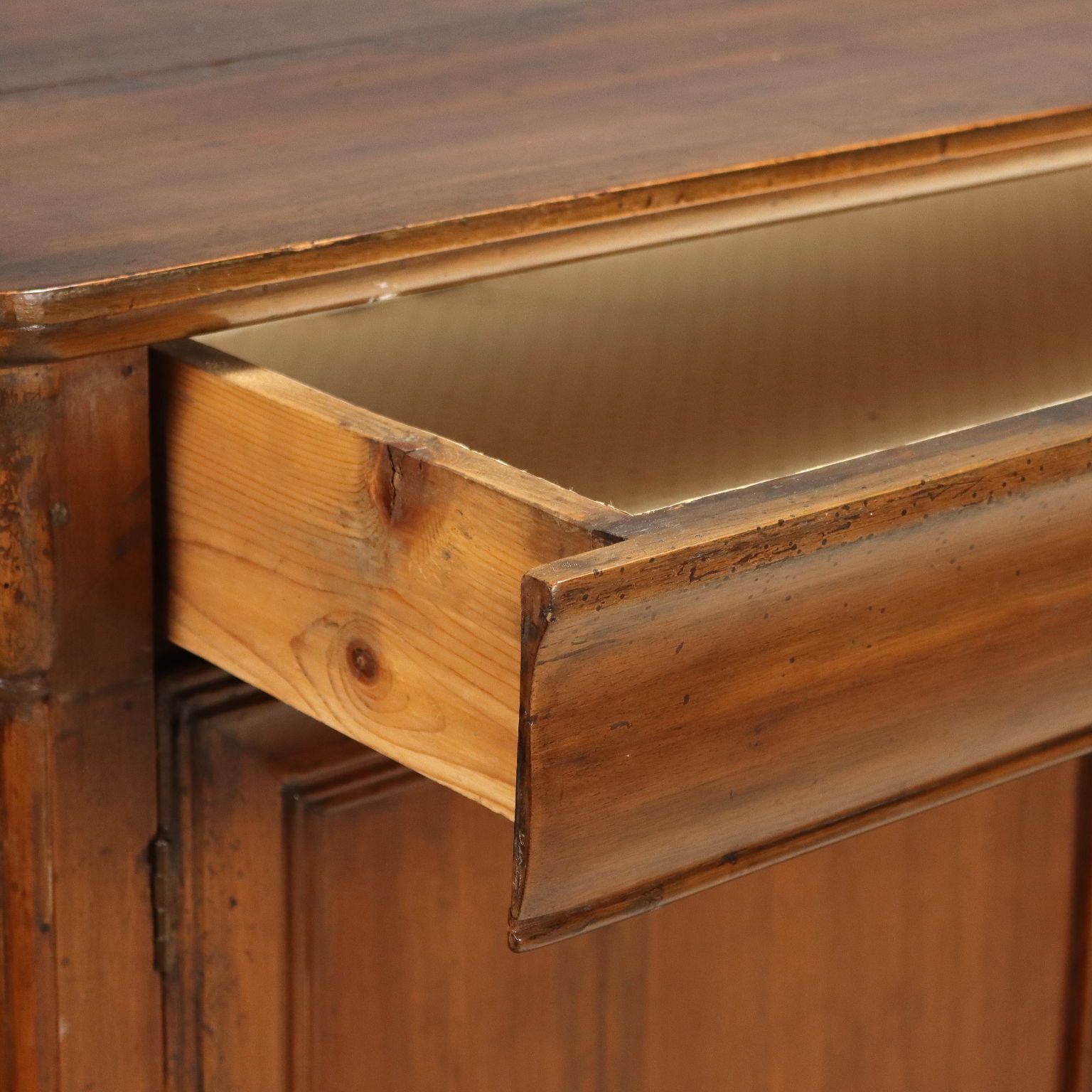 Antique Cupboard Walnut Fir Drawers Italy Early XX Century photo vinterior