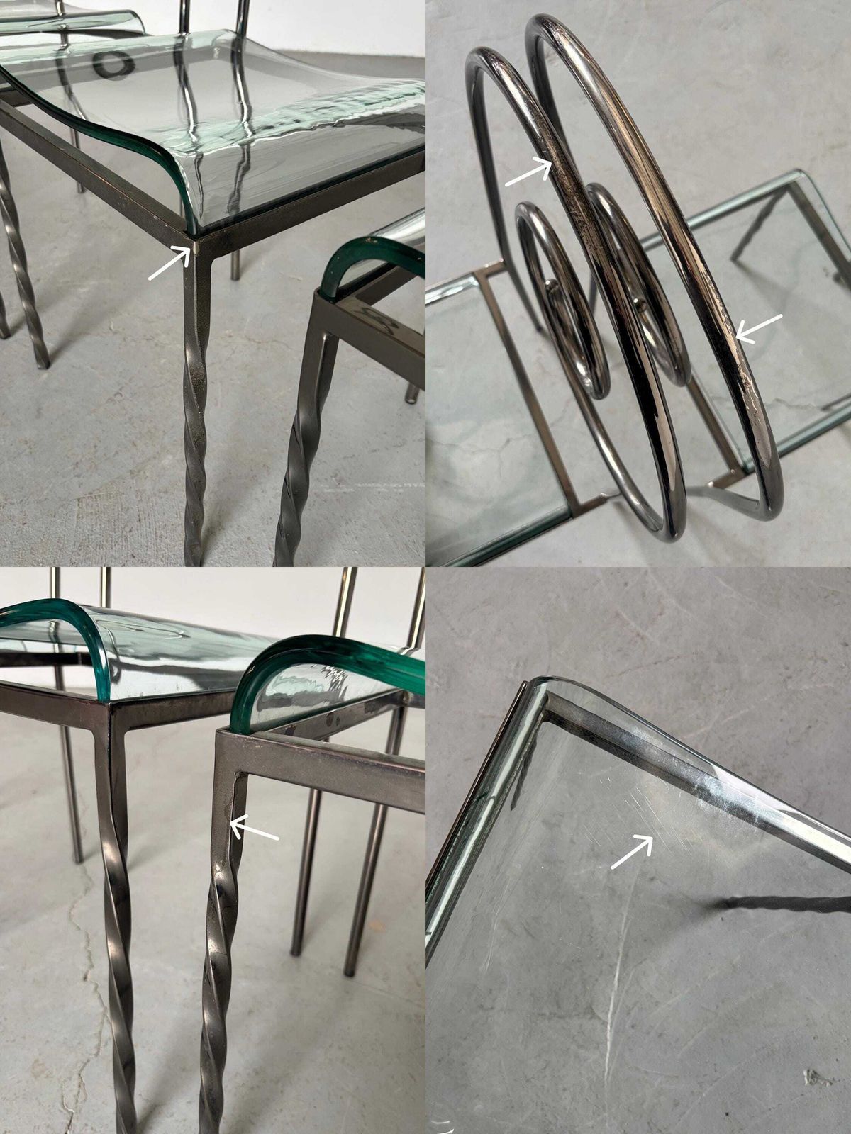 photo buy 1 Of 6 ‘Suspiral’ Chairs By Luigi Serafini For Sawaya & Moroni, 1980s
