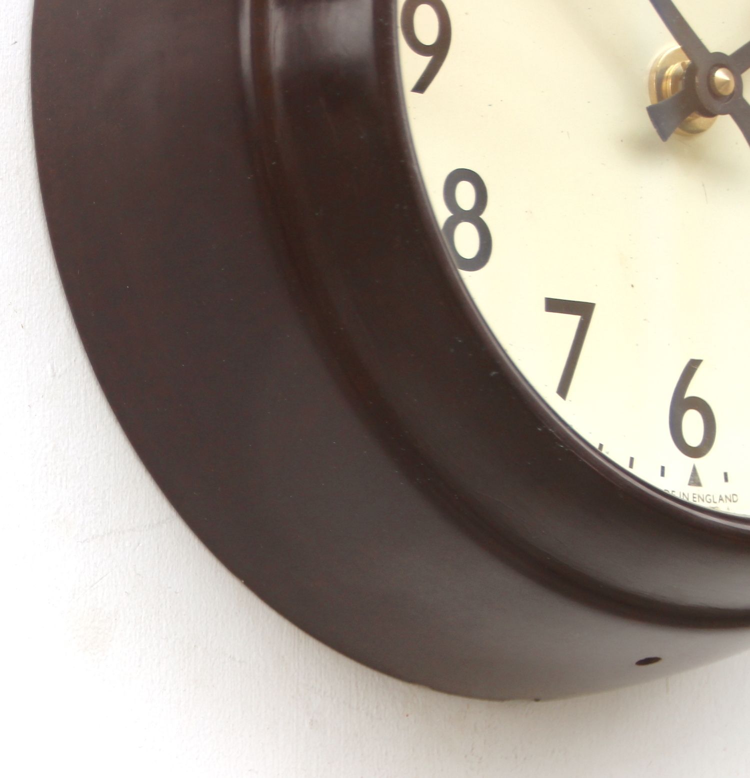 1950s British Bakelite Vintage School / Railway Wall Clock. Fully Guaranteed. London Timepiece photo 275.0