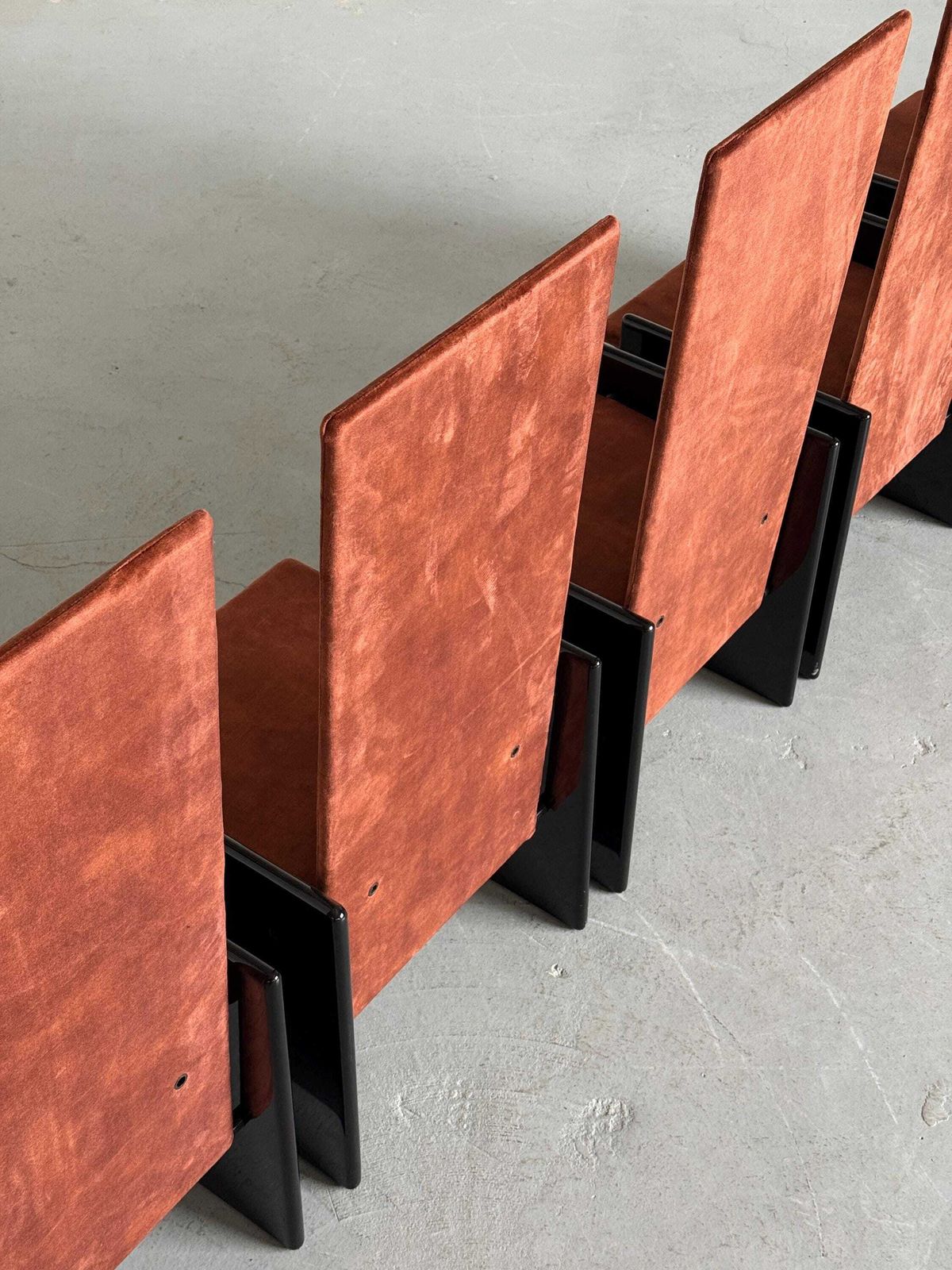 Set Of 6 Kazuki Chairs By Kazuhide Takahama For Gavina, 1968 Italy photo vintage