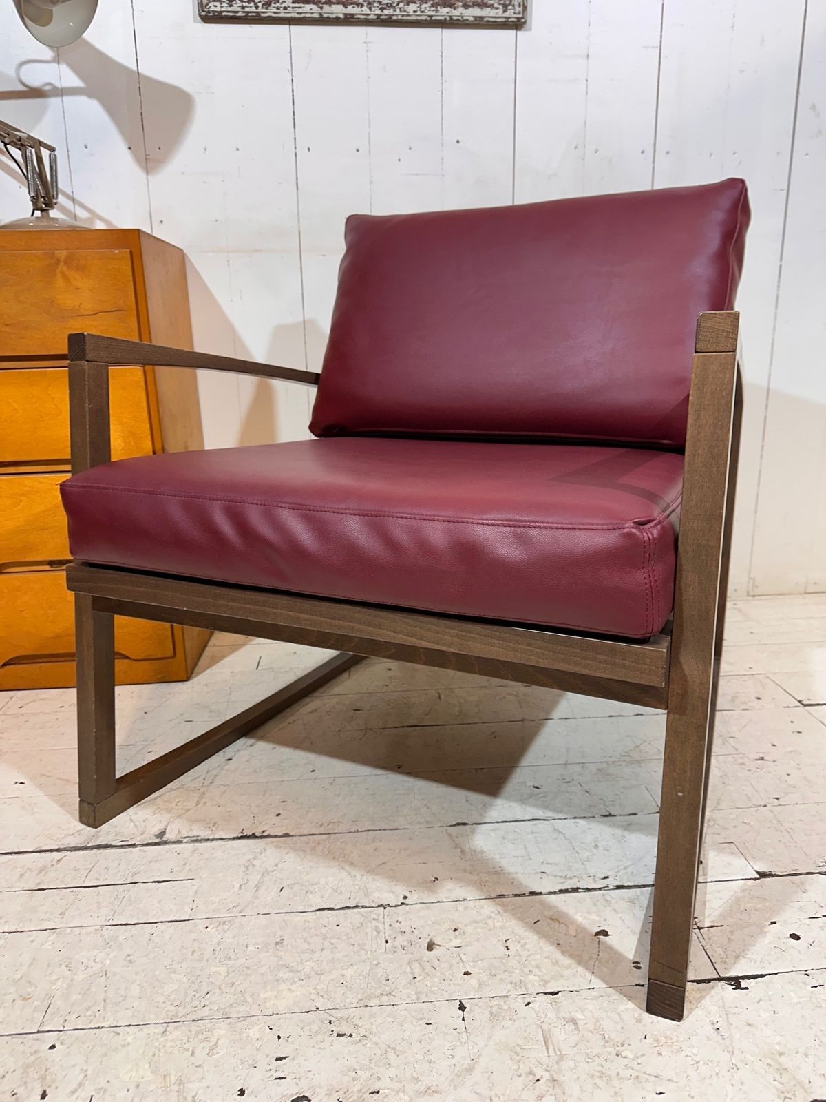 Retro Red Leather Varese Armchair By Andy Thornton photo Furniture