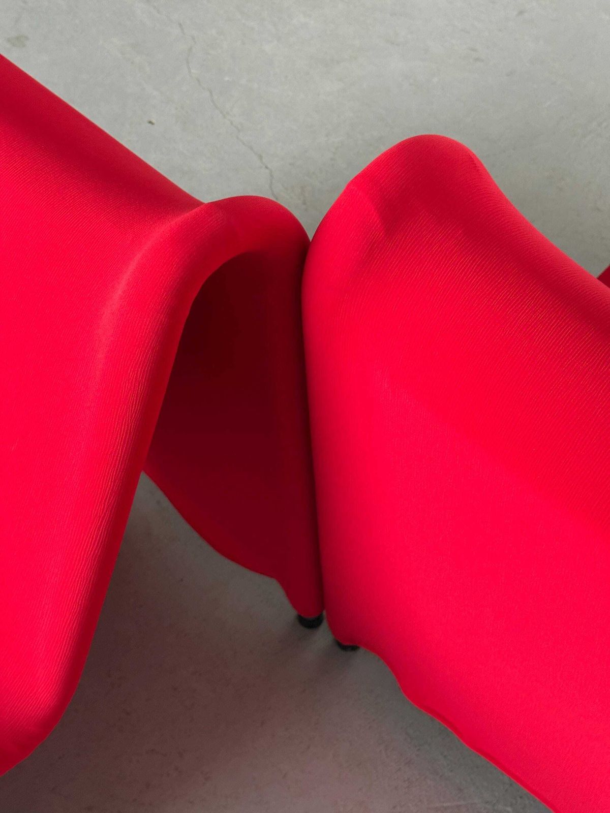 photo furniture 1 Of 2 Vintage Ikea årjäng Lounge Chairs In Red Upholstery, Postmodern Memphis Style, Sweden 2000s