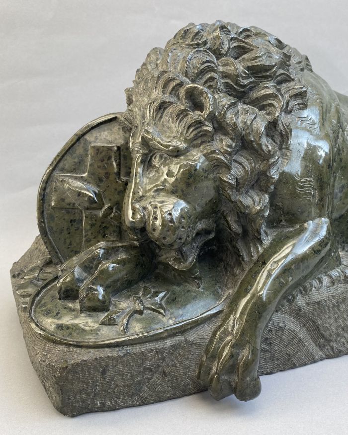 Grand Tour Sculpture Of The Lion Of Lucerne photo for sale