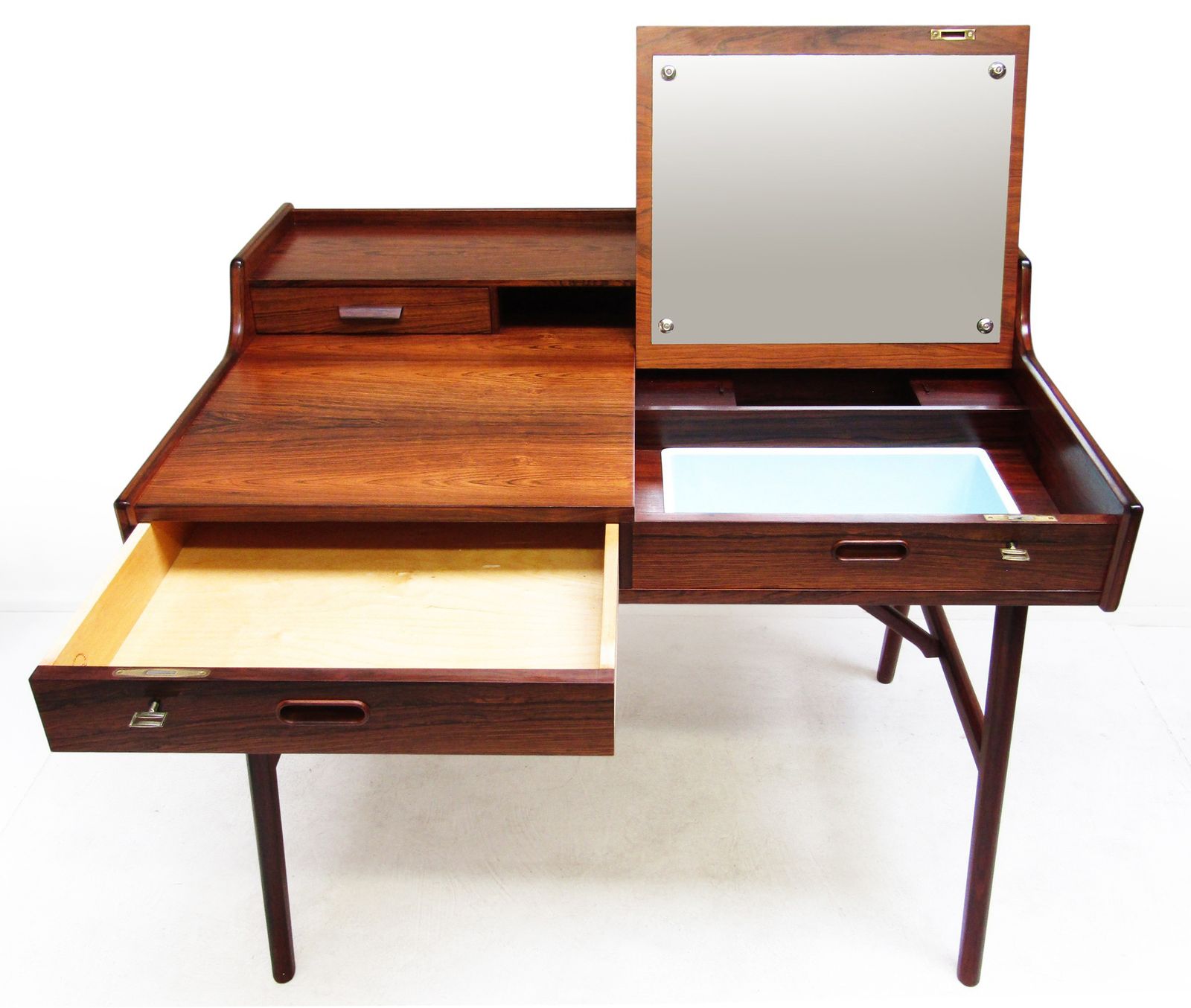 1960s Danish Model 65 Desk / Vanity Dresser In Rosewood By Arne Wahl Iversen photo furniture