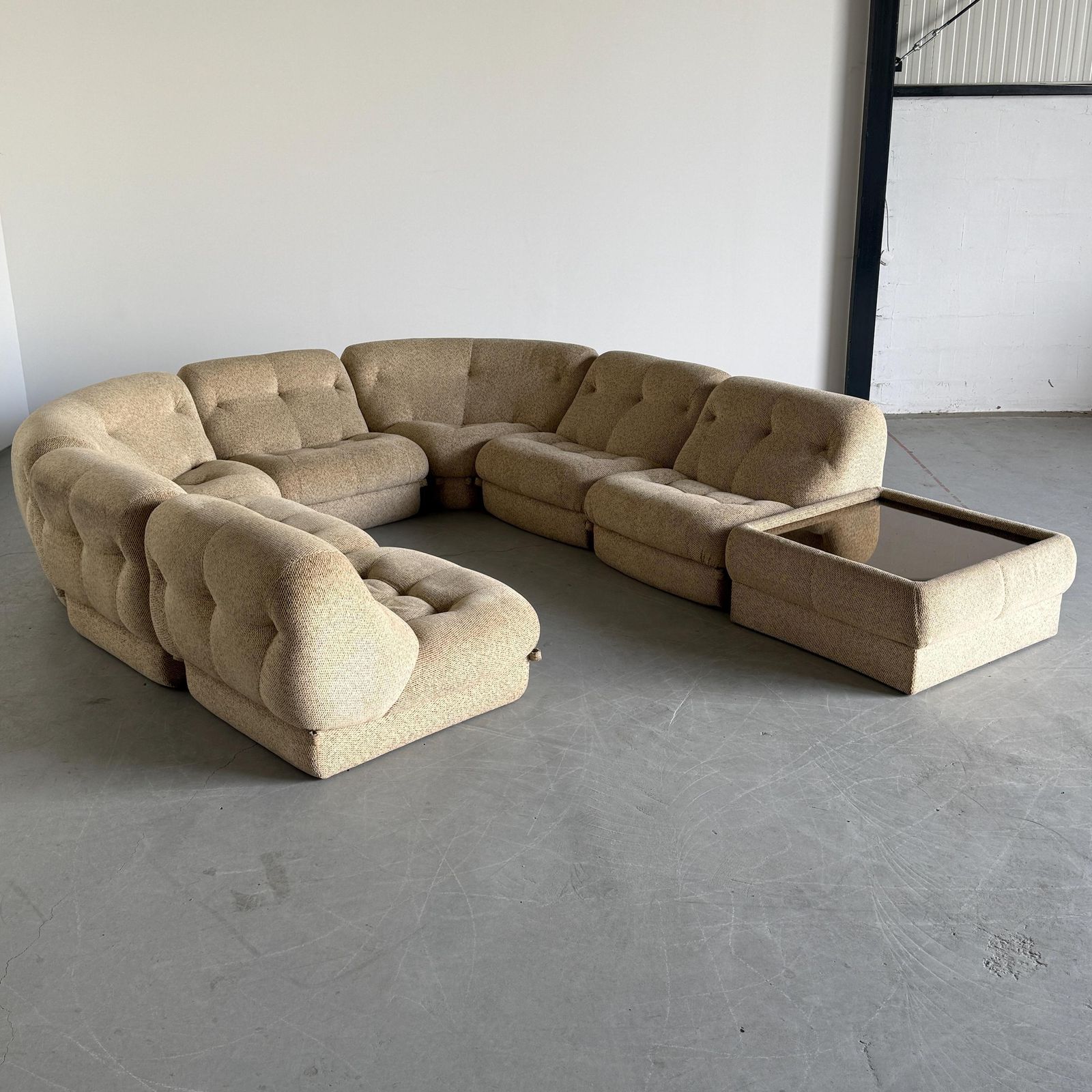 Reserved Large Mid Century ‘Nuvolone’ Modular Sofa Or Living Room Set By Rino Maturi For Mimo Padova, 1970s Italy photo for sale