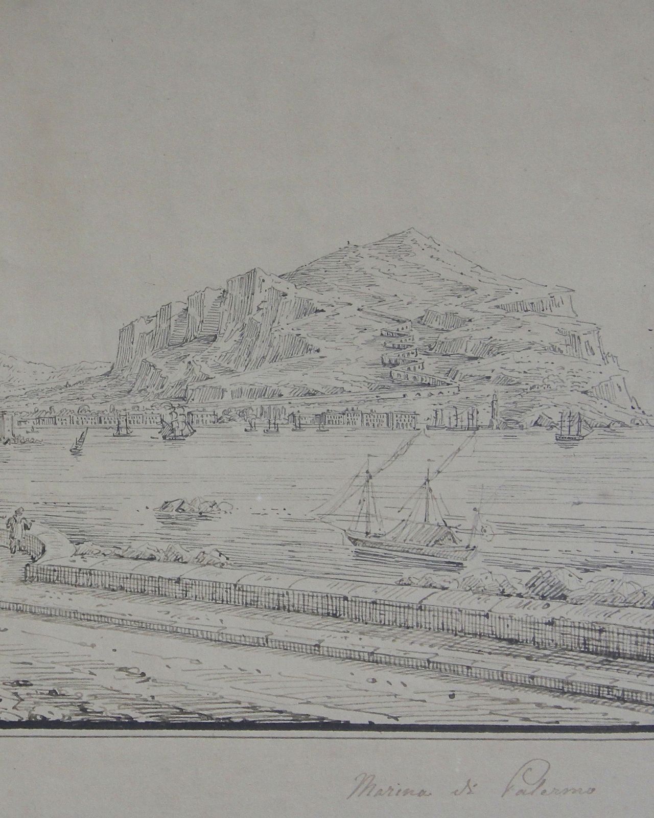 Senape: Marina Di Palermo, 1800s