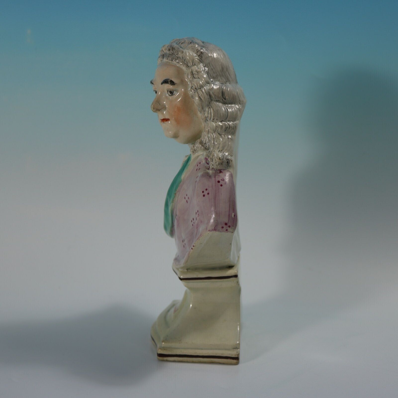Staffordshire Pearlware Bust Of The Composer Handel photo for sale