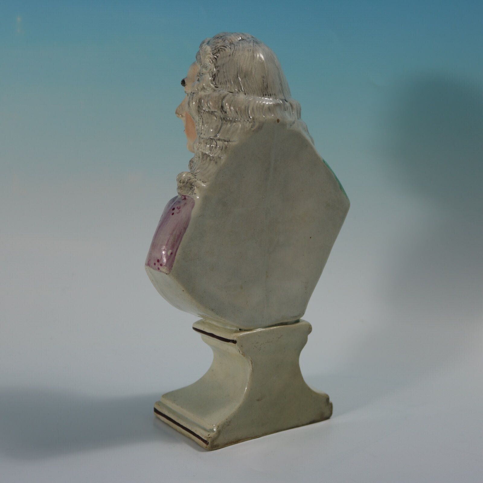 Staffordshire Pearlware Bust Of The Composer Handel photo Home Decor