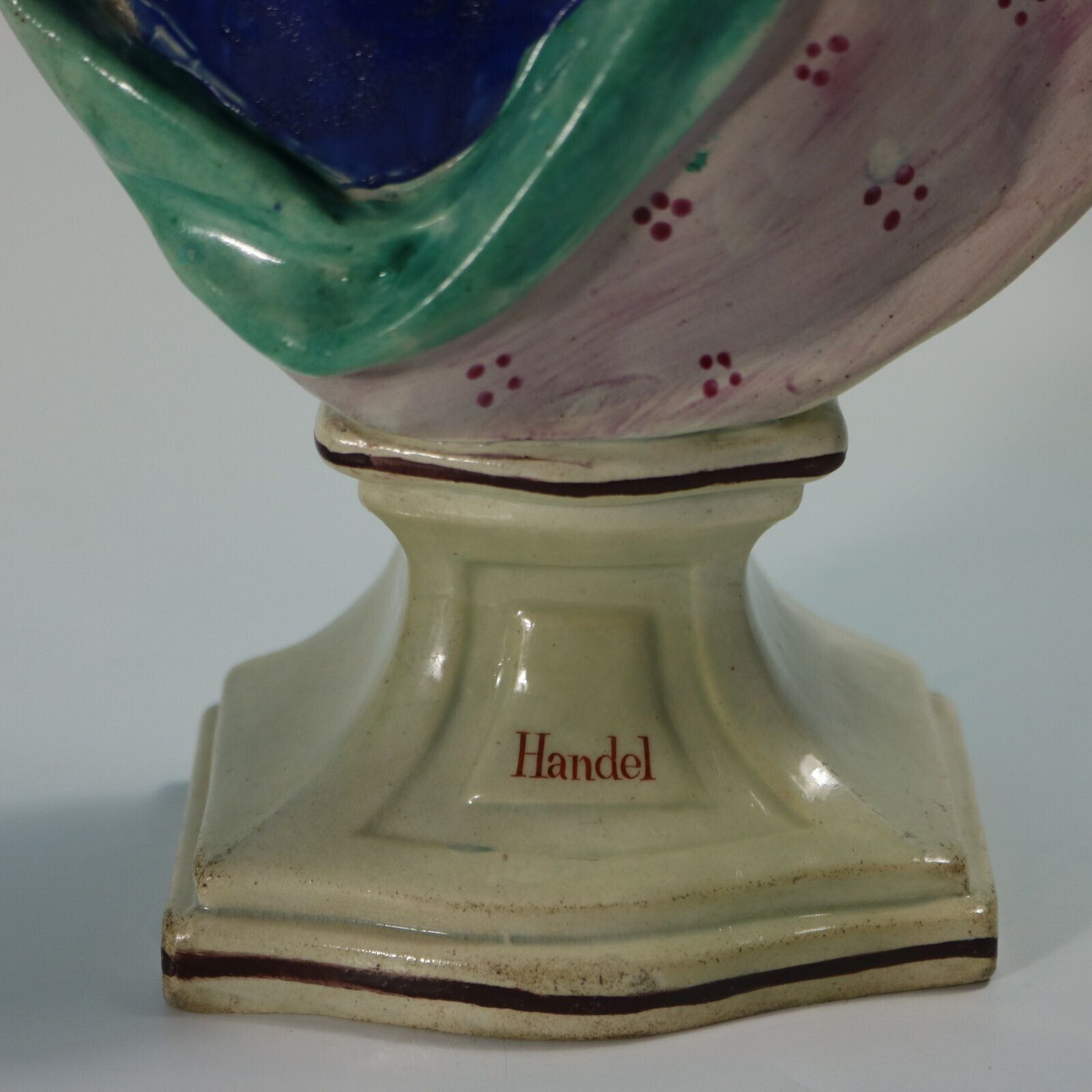 photo furniture Staffordshire Pearlware Bust Of The Composer Handel