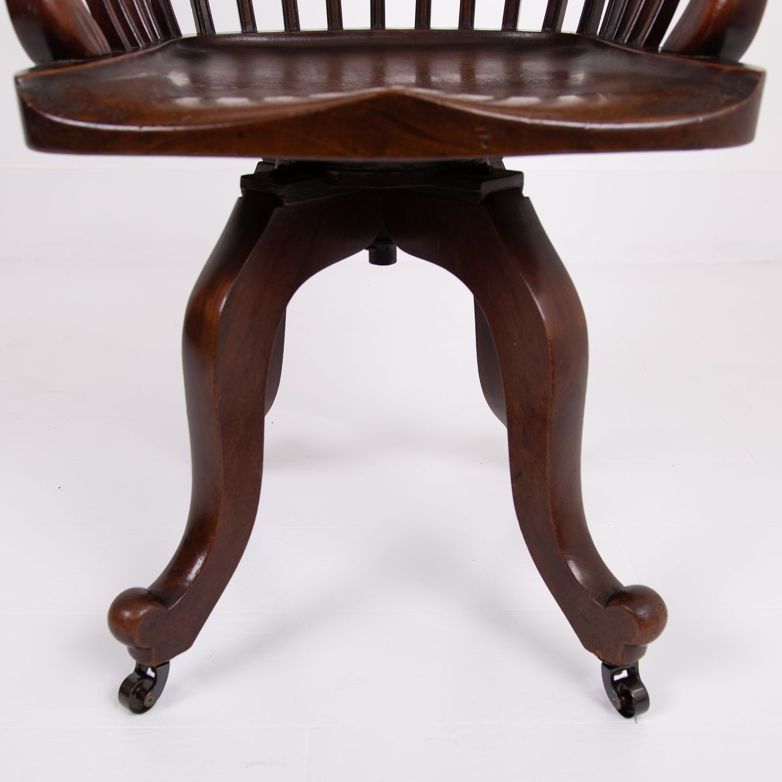 484.99 Antique Revolving Desk Chair C1900 photo
