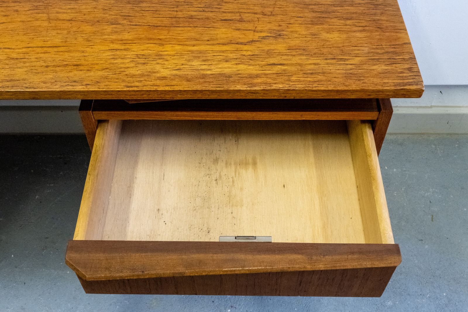 Furniture Mid Century Modern Teak Desk, Dutch, Cees Braakman photo