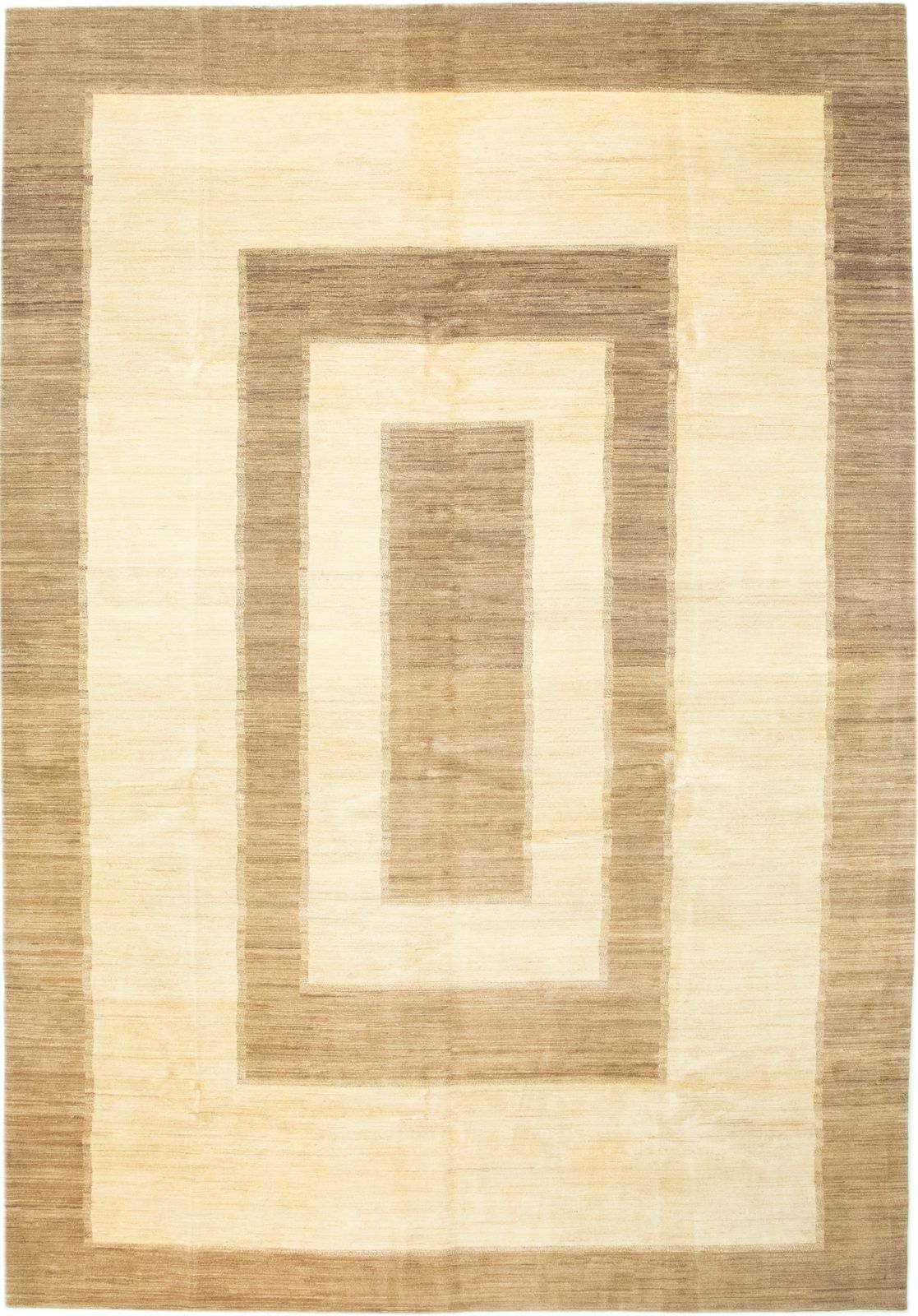 Gabbeh Rug, 445 × 307 Cm, Natural Beige And Brown