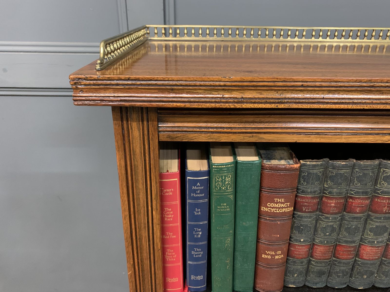 Late Victorian Walnut Open Bookcase photo Furniture