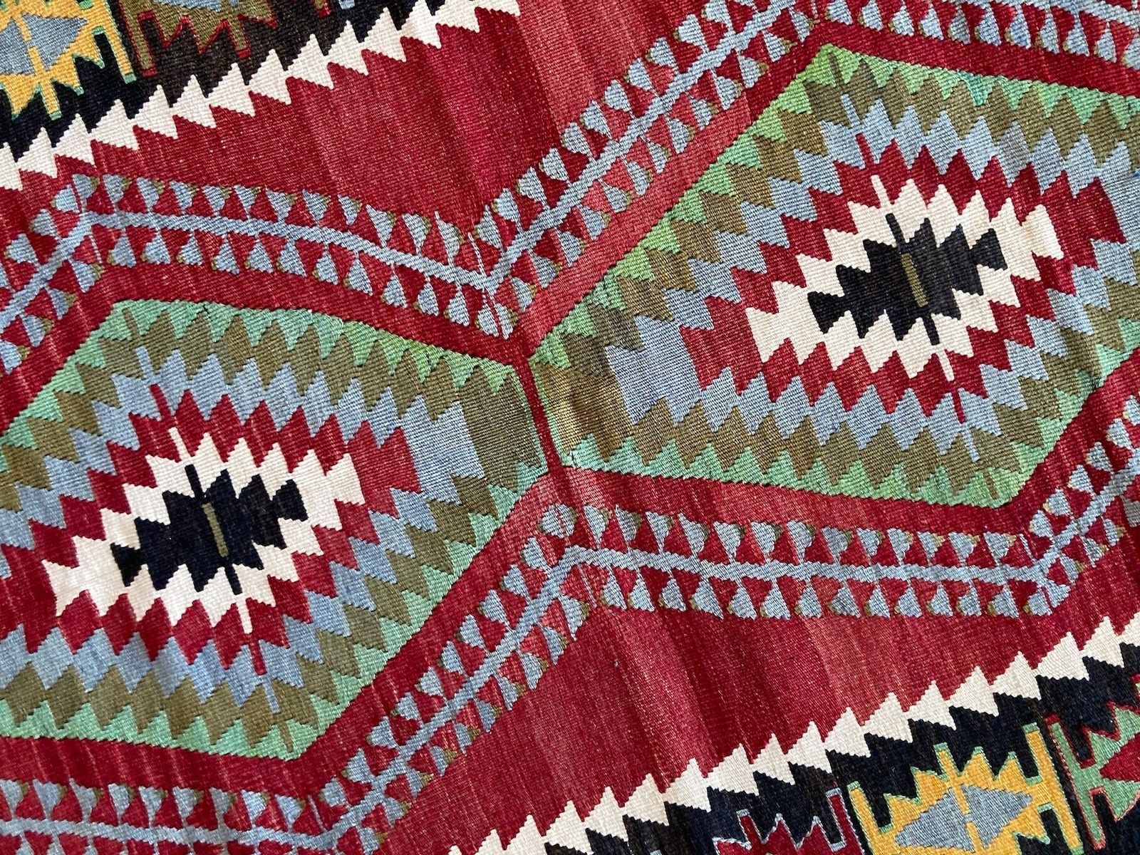 Textiles Vintage Anatolian Kilim 1.55m X 0.97m photo
