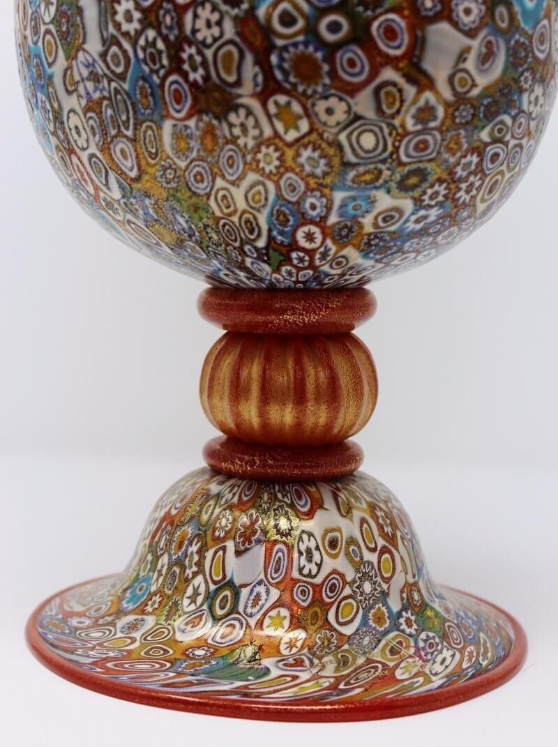 Gambaro & Poggi   Murrine Murano Vase By Gambaro photo for sale