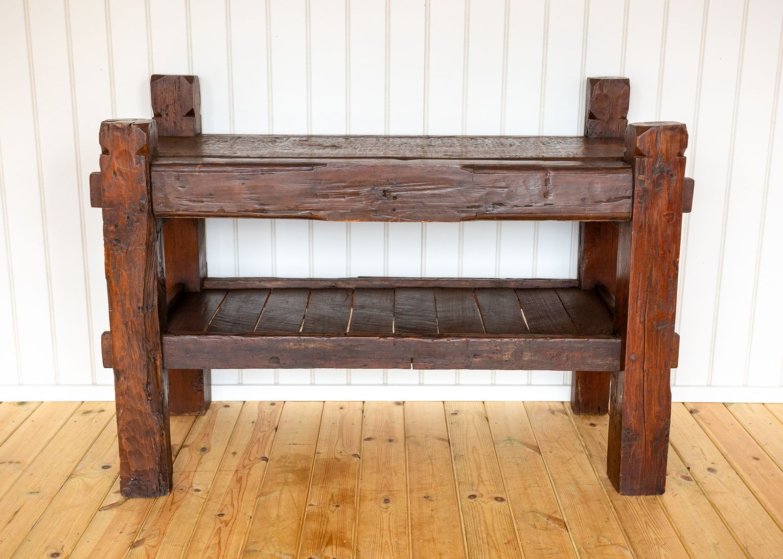 photo furniture Antique Shelving Media Unit Display Stand Consol.E Primitive Brutalist Craftsman Rusti.C Artisan Buffet Serving Bar Provincial French