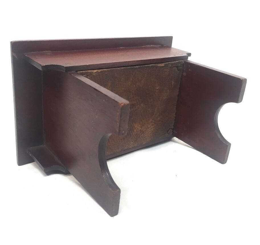 Antique Wooden 20th Century Money Box / Collection Box / Treen / Miniature Table photo buy