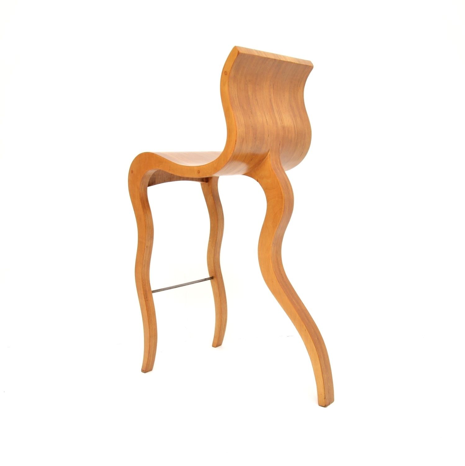 photo for sale Vintage Laminated Sculptural Bar Stool