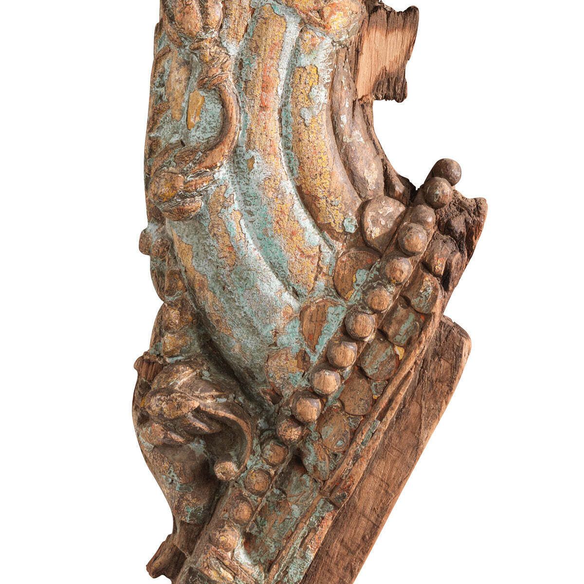 Vintage Carved Wooden Bracket On Stand photo for sale