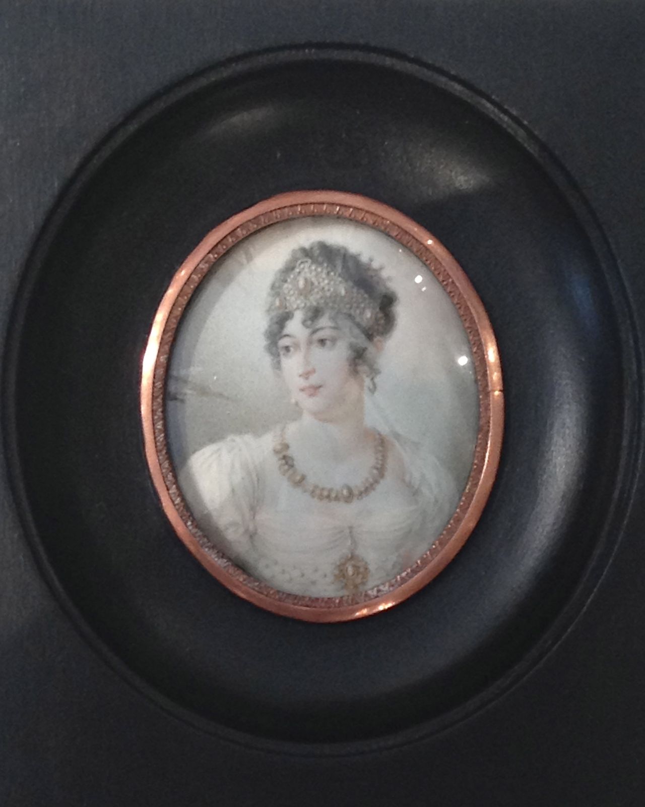 Portrait Miniature Of Caroline Bonaparte