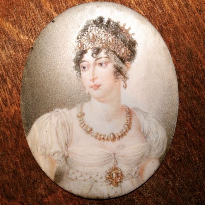 Portrait Miniature Of Caroline Bonaparte photo for sale