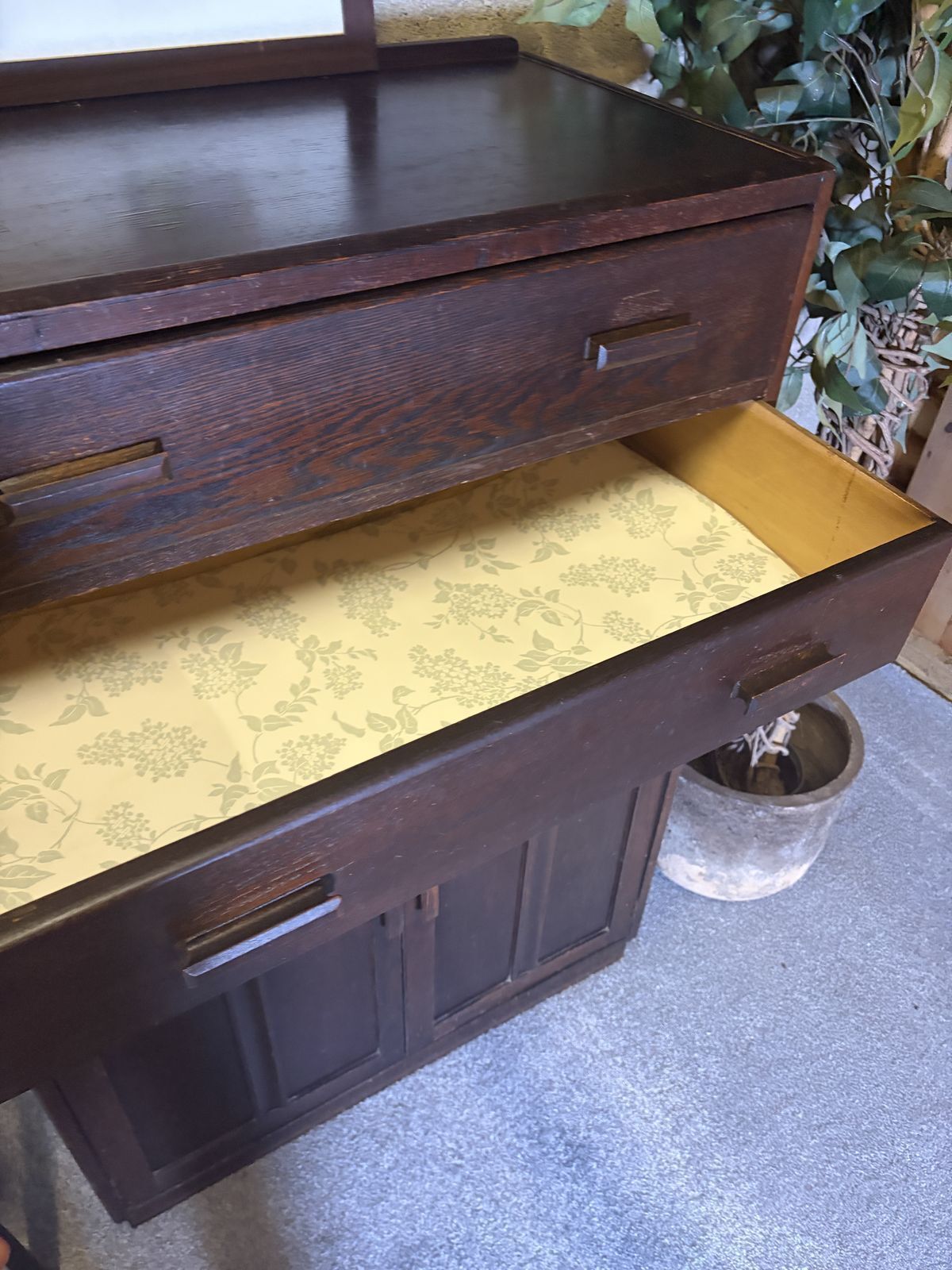 Early 20th Century Oak Housekeeper’s Cupboard – Original Unrestored photo Furniture