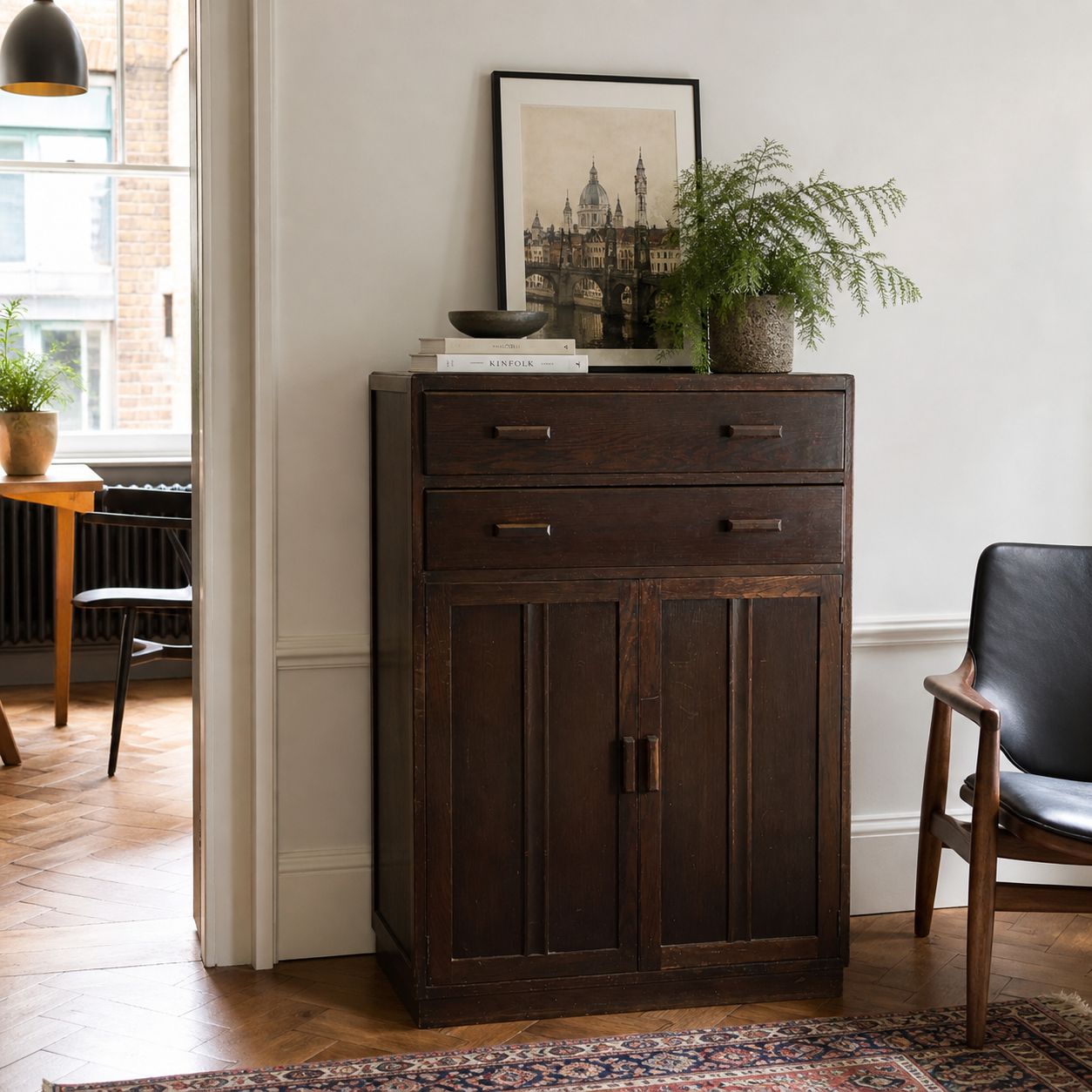 Early 20th Century Oak Housekeeper’s Cupboard – Original Unrestored