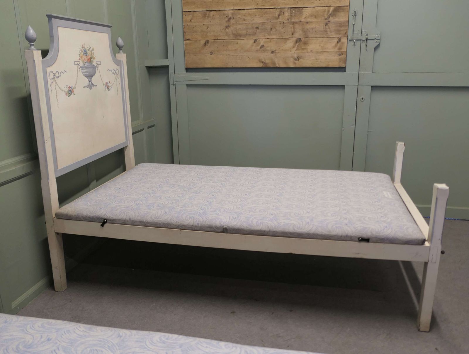 Pair Of Hand Painted Twin Beds Or A King Double Bed These Are A Very Attractive Pair photo vinterior