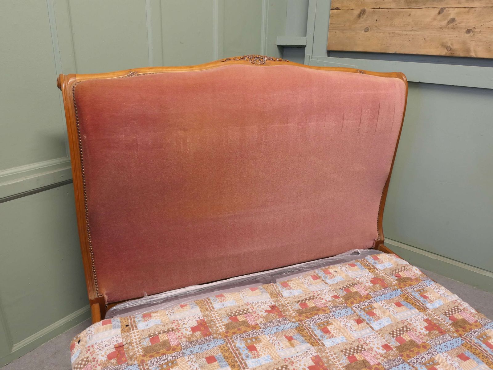 French Upholstered Château Double Bed photo Furniture