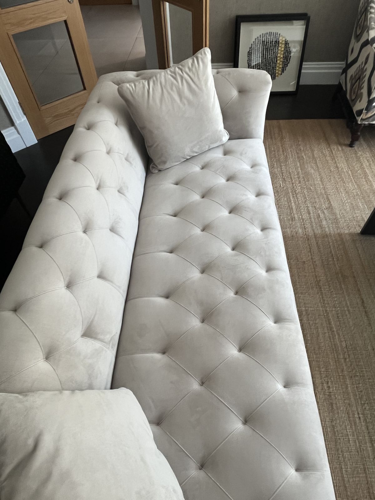 photo for sale Eichholz Cesare 1x 3 Person Sofa, Cushions And 2no. Armchairs   Virtually Unused