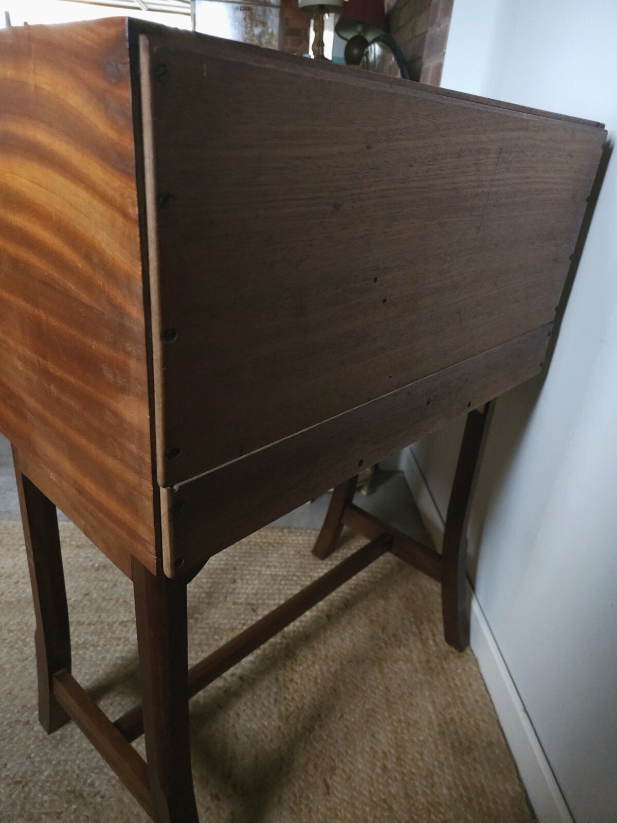 photo buy Vintage Bureau Oak Desk Home Office Retro Small Size Unique Delivery